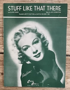 Vintage Piano Sheet Music: Stuff Like That There 1945 - Picture 1 of 6