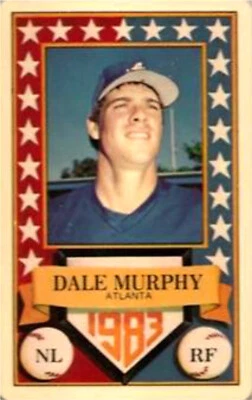 1983 Perma-Graphics All-Star Credit Cards #12 Dale Murphy Mint Condition - Image 1 of 2