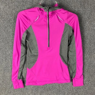 MPG Active Jacket Women's Small Full Zip Pink Hooded Polyester Blend S Foto 1 de 4