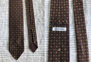 Italian Made Shibumi Florence Tie Burgundy / reddish brown NO Box From Japan - Picture 1 of 10