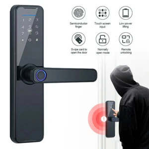 Elektronisches Fingerabdruck Türschloss APP Fingerprint Türöffner Schloss NEU - Bild 1 von 23