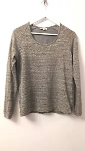 Reiss Grey/Gold Glitter Top Size S - Picture 1 of 11