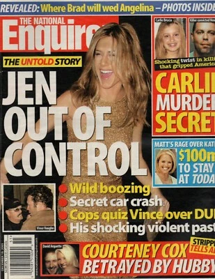 National Enquirer Magazine December 19 2005 Jennifer Aniston Courteney Cox Foto 1 de 2