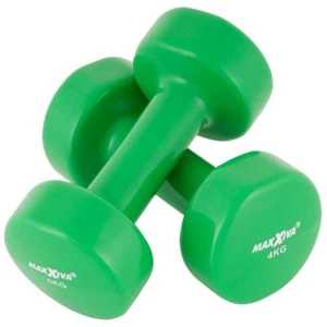 MAXXIVA 2 x 4,0 kg Hantelset Stahl Vinyl Kurzhanteln Fausthanteln Grün Gymnastik - Bild 1 von 7