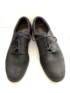 Rockport mens shoes size 9.5 black leather upper extra tread soles M9406 - Picture 1 of 9
