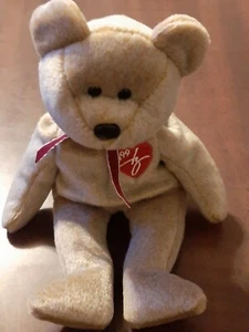 Ty 1999 Signature Bear Beanie Baby ohne Ohrmarke - Bild 1 von 6
