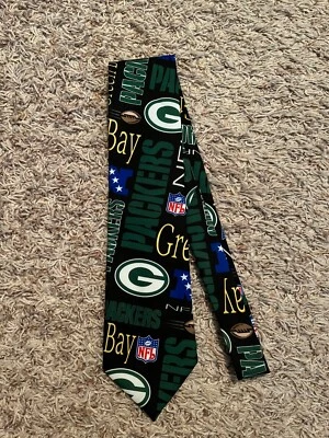 Corbata de cuello Green Bay Packers usada en excelente estado NFL - 56" de largo (9119) Foto 1 de 4