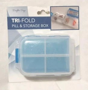 Brighter Days Trifold Pill Storage Travel Box Container jewelry Rings Earrings - Picture 1 of 2