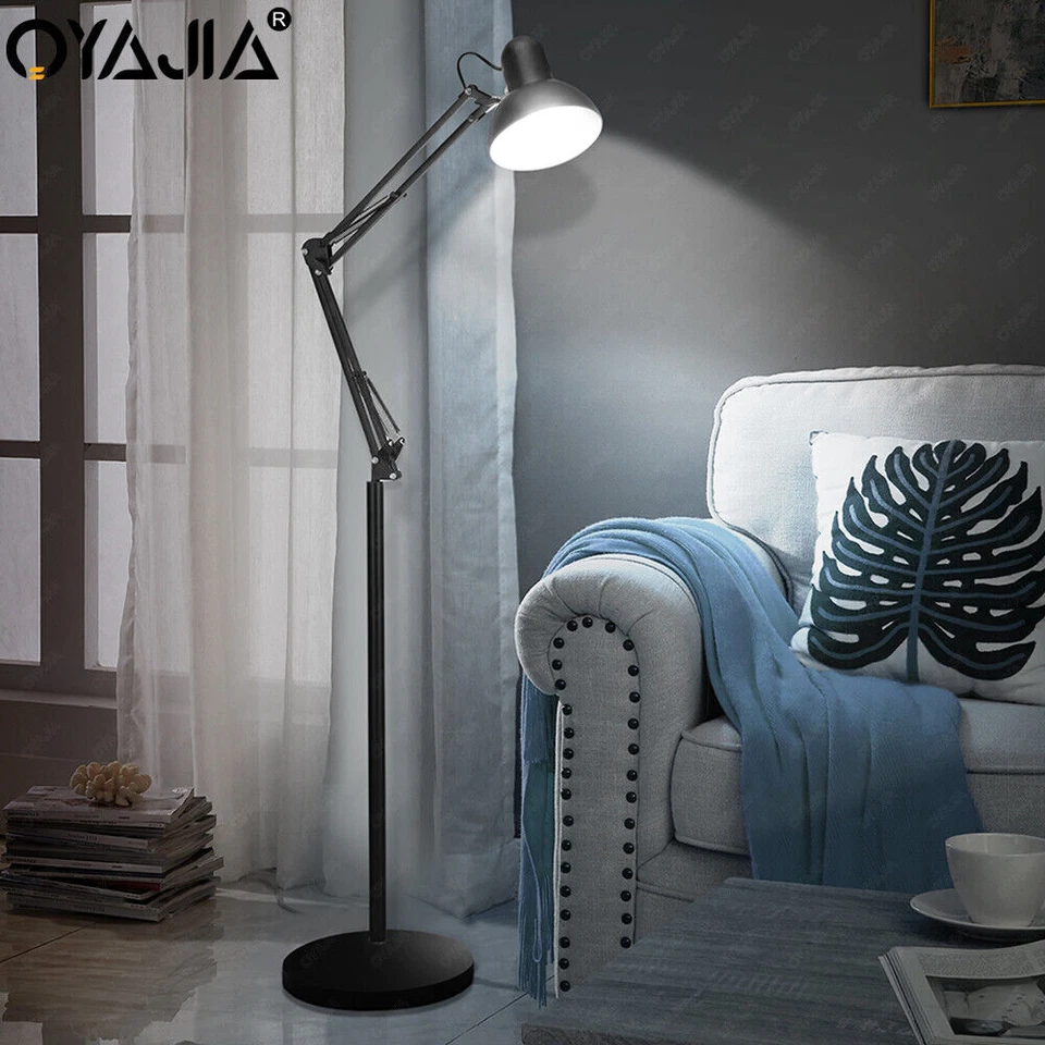 OYAJIA Tall Spotlight Floor Lamp Standard Free Standing Living Room Home Light E27 Kjrm