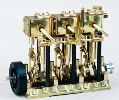 SAITO Works T3DR Double -acting 3cylinder steam engine Saito Manufacturing Japan - Image 1 of 4