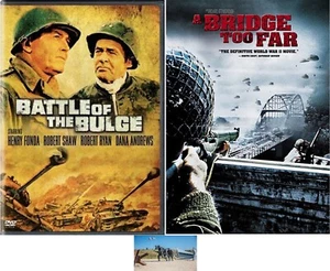 WWII DVD Double Feature Battle Of The Bulge & A Bridge Too Far 2 DVD Set New - Picture 1 of 4