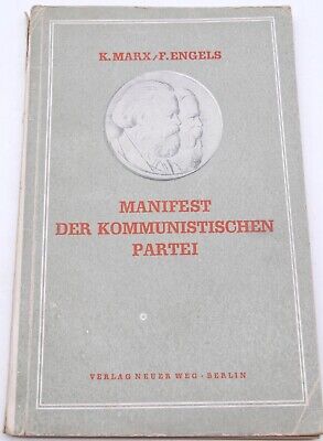 Manifest Der Kommunistischen Partei K.Marx F.Engels Berlin 1946 T1592 • 54.21€