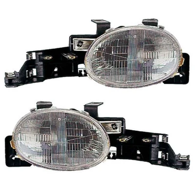For Dodge Plymouth Neon 1995 1996 1997 1998 1999 Pair Headlights TCP - Image 1 of 3