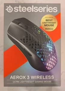 Bezprzewodowa optyczna mysz do gier SteelSeries Aerox 3 - Onyx (edycja 2022) Nowa - Zdjęcie 1 z 6