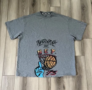 PUMA Getting Crafty Basketball Tee Gray Short Sleeve Mens Medium  - Picture 1 of 11