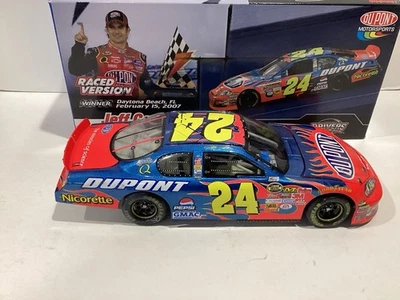 1/24 Mtrsprts Auth. Jeff Gordon #24 DuPont Twin 150’s Raced Win ‘07 Monte Carlo - Image 1 of 3