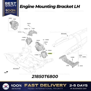 ⭐Genuine⭐ Engine Mounting Bracket LH 21850T6800 for Hyundai Genesis GV80 - Picture 1 of 1