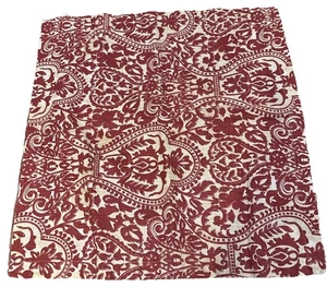 Pottery Barn Floral Napkins Set 4 Rust Brick Red 55% Cotton/45% Linen Clean EPOC - Picture 1 of 5