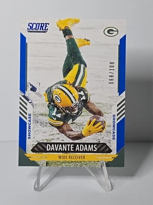 2021 Score Showcase Blue #140 DAVANTE ADAMS #'d 068/100 - Image 1 of 2