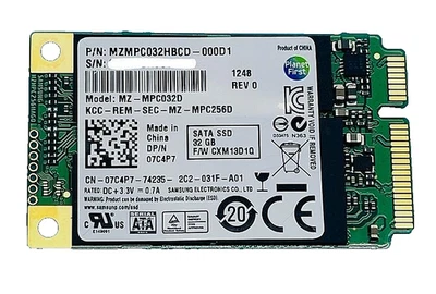 Samsung 32GB SSD Festplatte mSATA MZMPC032HBCD-000D1 - Bild 1 von 2