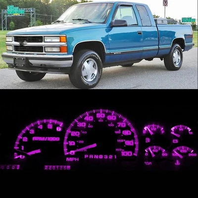 Grupo de bombillas LED + enchufes rosa para camioneta Chevy GMC 95-98 Silverado Foto 1 de 4