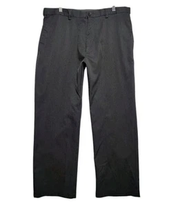 Haggar Cool 18 Pro Dress Pants Mens 38x29 Charcoal Classic Fit Stretch - Picture 1 of 8
