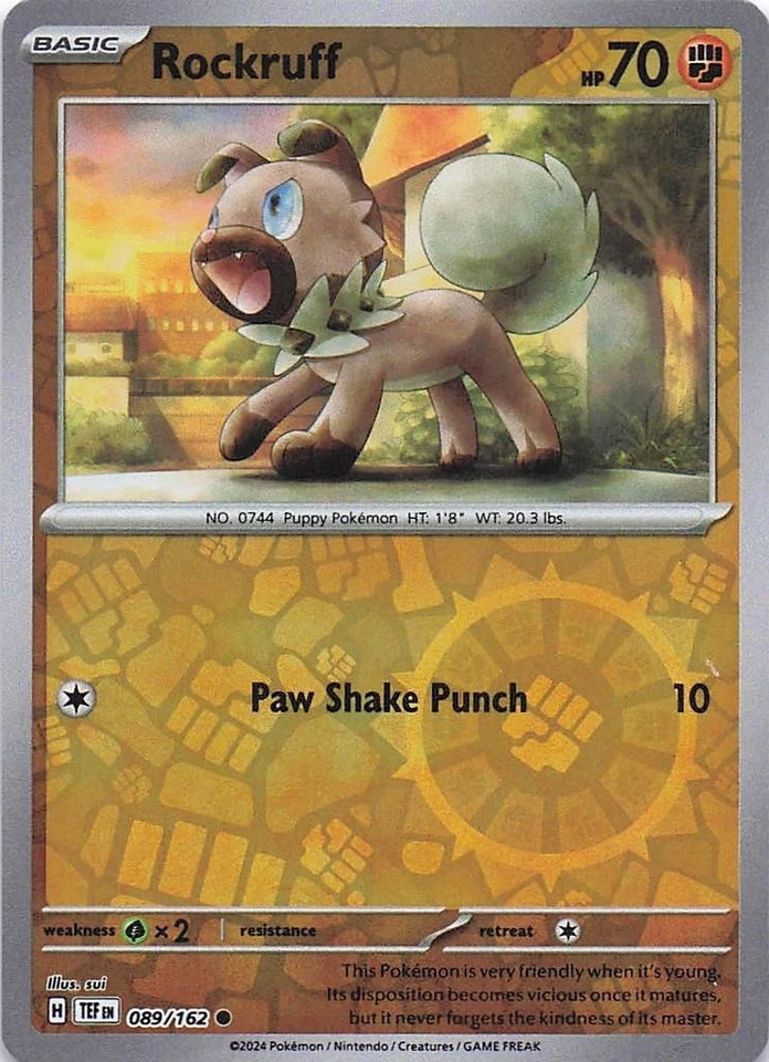 Rockruff SV05: Temporal Forces 089/162- NM - Reverse Holo - Image 1 of 2