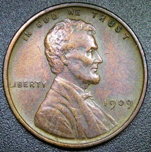 AU Details 1909 P VDB 1C BN Lincoln Wheat Cent - Picture 1 of 2