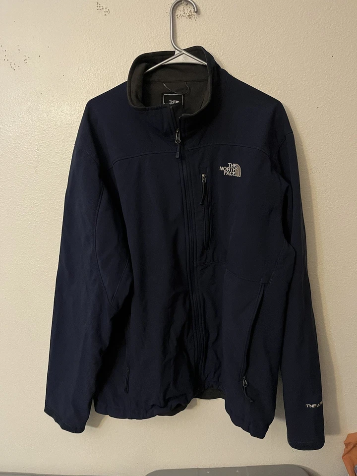 The North Face Softshell Full Zip Jacket TNFAPEX Mock Neck Blue Men’s Size XL - Image 1 of 4