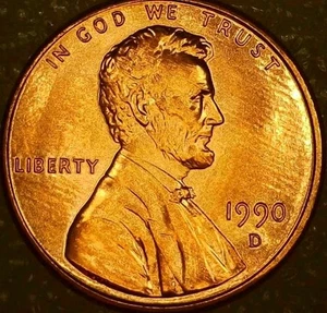 🔥BU 1990-D LINCOLN MEMORIAL CENT DDO & DDR VARIETY - Picture 1 of 18