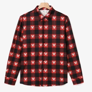 Camisa de manga larga roja XXL de Mickey Mouse de Disney Patpat para hombre - Imagen 1 de 10