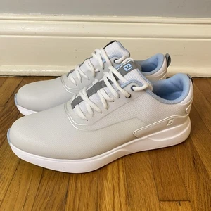 Zapatos de golf FootJoy Performa para mujer talla 9,5 blanco azul ortolite sin clavos - Imagen 1 de 11