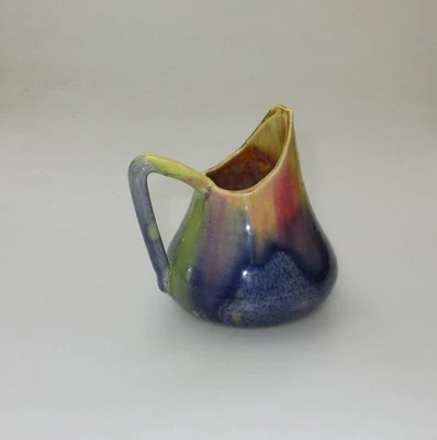 PPP /REMUED EARLY TEAR DROP JUG  GREAT COLOURS AUSTRALIAN POTTERY - image 1 of 4