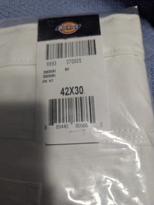 Dickies White Carpenter Utility Painter Pants Relaxed Fit size 42X30 - Picture 1 of 3