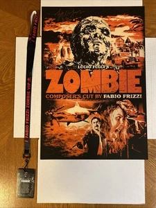 2024 Lucio Fulci’s Zombie Fabio Frizzi Composer’s Cut SIGNIERTES Poster + VIP Pass - Bild 1 von 9