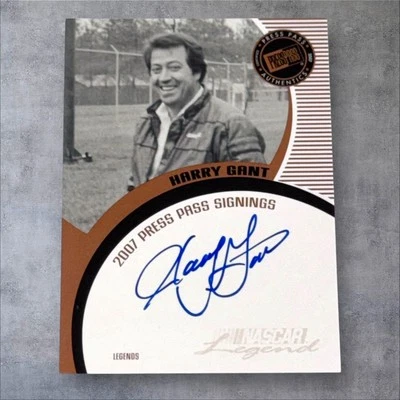 Harry Gant SKOAL BANDIT PACK PULLED signed HOFer card 2007 PRESS PASS SIGNINGS - Image 1 of 2