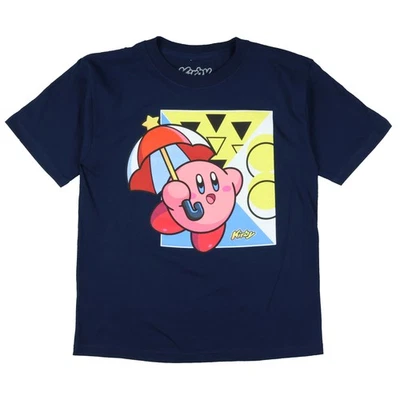 Nintendo Kirby Little Boys' T-Shirt Puff Ball Umbrella Design Tee - Image 1 of 3