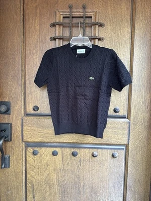 Suéter tejido negro Lacoste talla S Foto 1 de 4