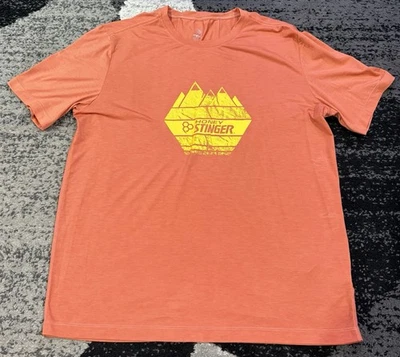 MPG Crewneck Rookie Orange Honey Stinger Print Charcoal T-Shirt XL - Image 1 of 3