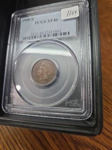 1908 S Xf 40 Wheat Penny Pcgs - Picture 1 of 2