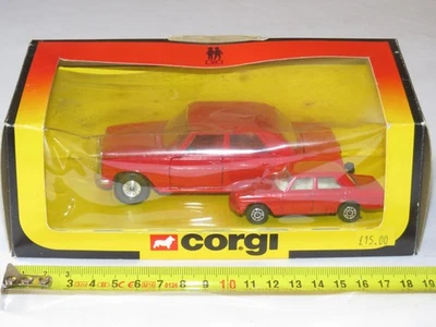 Vintage 1981 Corgi Mercedes Benz 240D Red Twin Pack  No. 1380 - Image 1 of 4