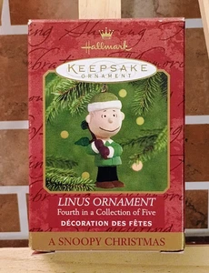 Hallmark Keepsake Keepsake Linus Ornament A Snoopy Christmas #4 of 5 1999 - Picture 1 of 5