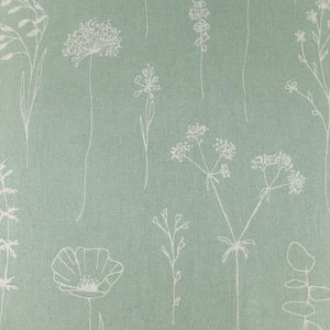 Dekostoff Canvas  Taschenstoff  KRÄUTER GRÄSER SALBEI  Leinenoptik 50 x 140 cm - Bild 1 von 4