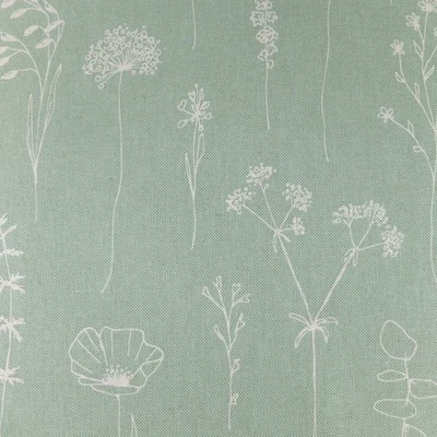 Dekostoff Canvas  Taschenstoff  KRÄUTER GRÄSER SALBEI  Leinenoptik 50 x 140 cm - Bild 1 von 4