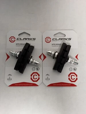 ZAPATOS FRENO CLARKS CLK V MTB 70mm-PERNO-ON X2 pares Foto 1 de 3