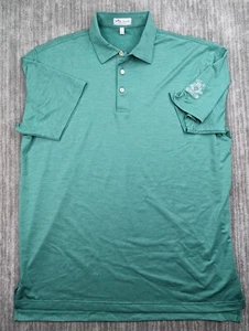 Peter Millar Summer Comfort Polo Green Men's Large Golf Stretch Performance - Picture 1 of 9
