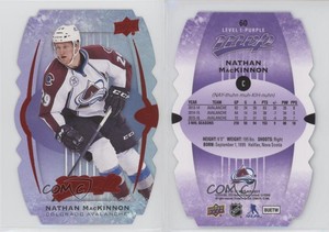 2016-17 Upper Deck MVP Level 1 Purple Colors & Contours Nathan MacKinnon #60