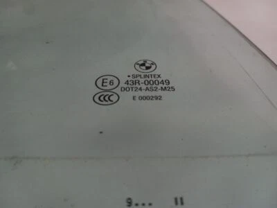 REAR PASSENGER DOOR GLASS FOR BMW 535 XI 2006 - 2010 - Image 1 of 4