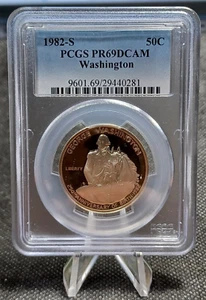 1982 S United States ½ Dollar, G. Washington's 250th Birthday, 90% Proof Silver - Picture 1 of 9
