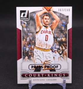 2014-15 Donruss Court Kings Press Proofs Purple Card #26 Kevin Love /199